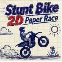 Stunt Bike 2D Paper Race