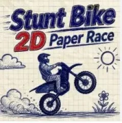 Stunt Bike 2D Paper Race
