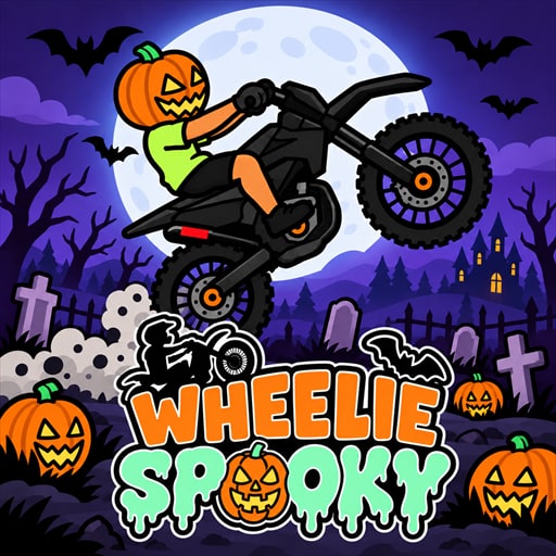 Take on a spine-chilling challenge in Wheelie Spooky!